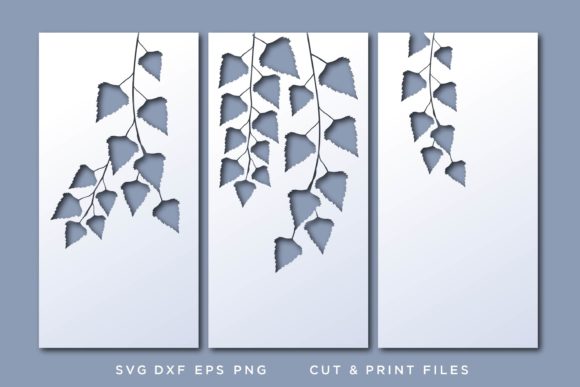 Birch Branches SVG: Elevate Your Wall Art 3D Projects