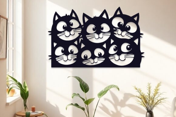 Create Stunning Cat Wall Art with This Laser Cut SVG