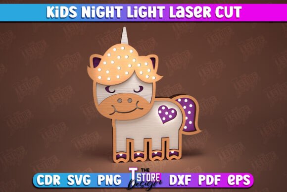 Enchanting Kids Night Light Designs for Laser Cutting