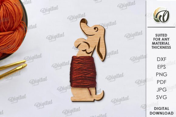 Floss Bobbin Laser Cut: Elegant Design for Digital Crafting