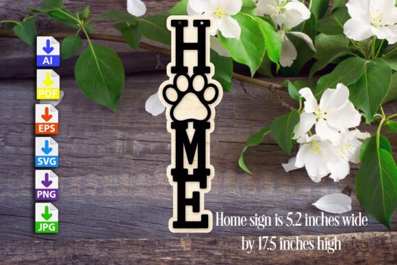 Home Sign: A Versatile Digital Download for Crafters