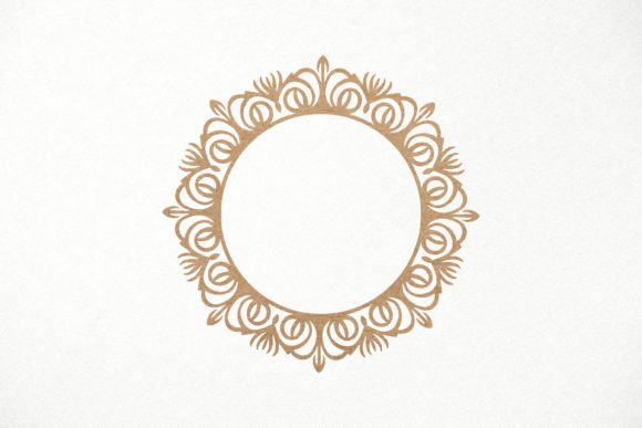 Monogram Frame SVG Laser Cut & Paper Cut